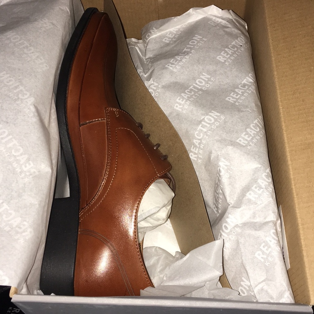 🆕Kenneth Cole Reaction Brick Apron Toe Derby - Picture 7 of 7